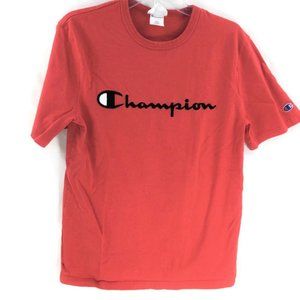 Men's M CHAMPION T Shirt Script Logo Heavyweight